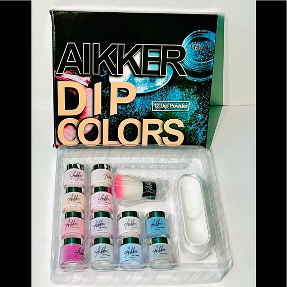 Aikker 12 Dip Powder Nail Kit *NEW - Picture 1 of 3